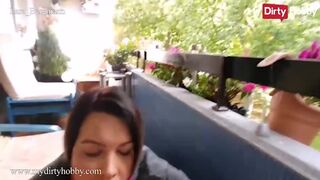 Lara Bergmann forró baletli cumizása bekúrva hatalmas faszal