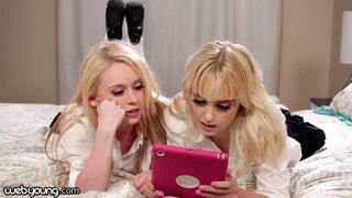 Chloe Cherry és fősulis csaja leszbi kísérletezésre adja fejét