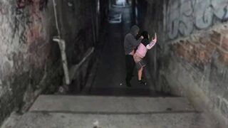 Fekete kurva rendesen meghágva a favela domb urával a funk tánc után